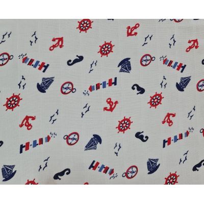 Lavete din muselina 4 buc,  40x40 cm, marin Kreis Design
