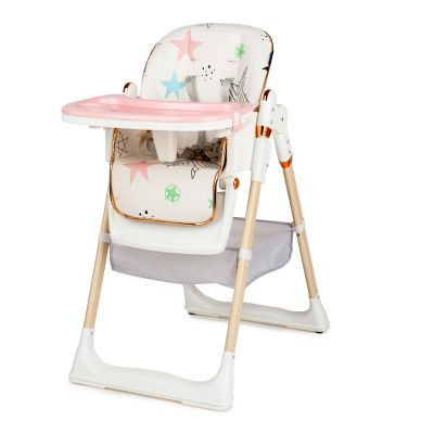 Scaun de masa Juju Eat&Fun, Pink Stars JUJJU1053-Pink-Stars