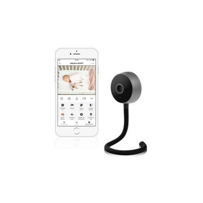 Video monitor, Lionelo, Babyline Smart, Cu aplicatie Smart Life, Cablu USB, Conexiune Wifi, Comunicare bidirectionala, Senzor de temperatura, Negru BYNLOC-BABYLINE_SMART_BLACK