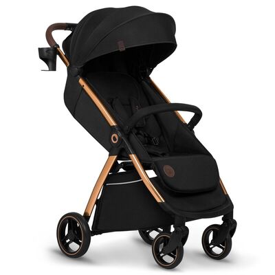 Carucior sport, Lionelo, Ingrid, Capotina impermeabila cu filtru UPF50+, Pana la 22 Kg, Spatar reglabil in 3 pozitii, Include suport pahar si plasa de tantari, Sistem pentru pliere automata, 6 luni+, Negru BYNLO-INGRID_BLACK_ONYX