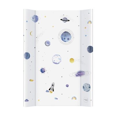 Saltea de infasat, Ceba Baby, Confort, 50x70 cm, Atasabila la patut, Fara BPA, 0 luni+, Watercolor World Universe BYNW-212-123-651