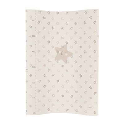 Saltea de infasat, Ceba Baby, Cosy, Moale, Cu taliometru, 50 x 70 cm, 0-12 luni, Beige Stars BYNW-104-066-111