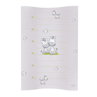 Saltea de infasat, Ceba Baby, Cosy, Moale, Cu taliometru, 50 x 70 cm, 0-12 luni, Grey Zebra BYNW-104-002-260