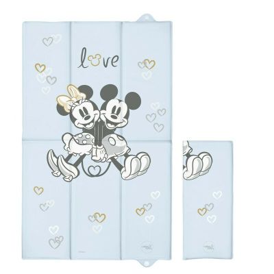 Saltea de infasat, Ceba Baby, Disney, Pliabila, 50 x 80 cm, Minnie & Mickey Blue BYNTH-307-127-665