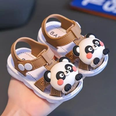 Sandalute maro pentru baietei - panda mdtui03