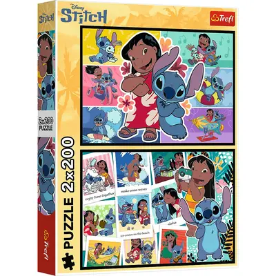 PUZZLE TREFL 2X200 DISNEY LILO SI STITCH VIATA FERICITA VIV13334