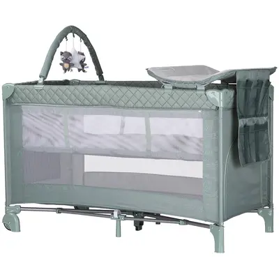 Patut pliabil cu saltea de infasat chipolino luna basil hubkosilu253ba