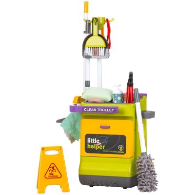 Set jucarie chipolino cleaning trolley cu 16 accesorii hubdipk002410cl