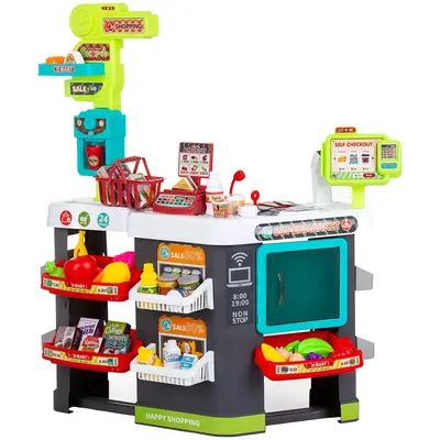 Set jucarie chipolino supermarket 87 cm cu lumini, sunete si 81 accesorii hubdipk002415sp