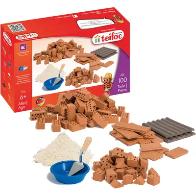 Set sortiment de caramizi cu mortar si accesorii tei1530