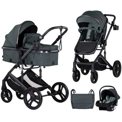Carucior chipolino amore 3 in 1 basil hubst-kkam02505ba