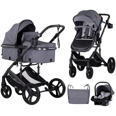 Carucior chipolino amore 3 in 1 cloud grey hubst-kkam02502cl