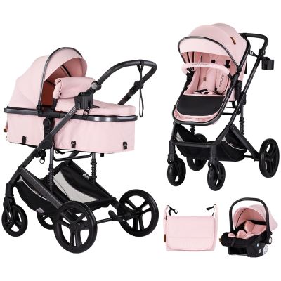 Carucior chipolino amore 3 in 1 pink marshmallow hubst-kkam02506pm