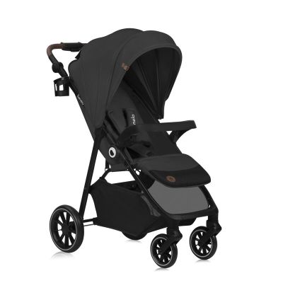 Carucior sport, Lionelo, Emma One, Cu tavita, Suport pahar, Plasa de tantari, Roti EVA, Maner reglabil, Pana la 22 kg, 6 luni+, Conform cu EN1888-1, Gri BYNLO-EMMA_ONE_GREY_STONE
