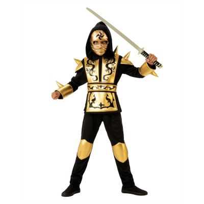 Costum de carnaval - ninja dragon auriu