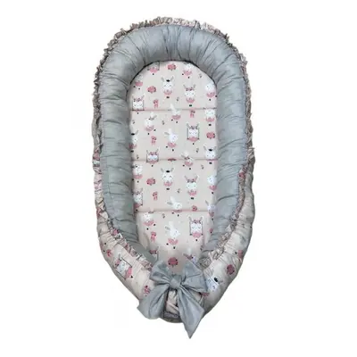 Cuib-Baby Nest My Kids Bunny Pink MYK00089188