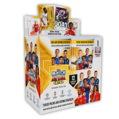 Cutie 24 pachete cartonase - match attax extra 2025 - full box