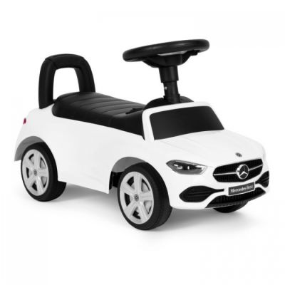 Masinuta de impins cu maner mercedes c class ecotoys 667 - alb edeedi667white