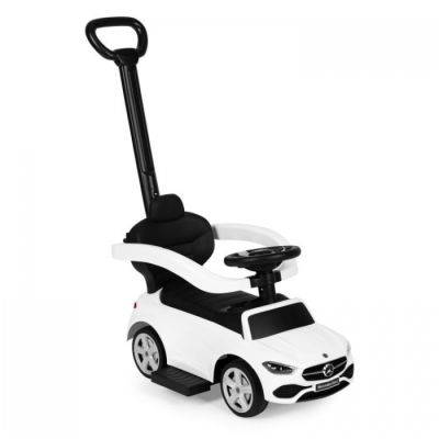 Masinuta de impins cu maner mercedes c class ecotoys 668 - alb edeedi668white