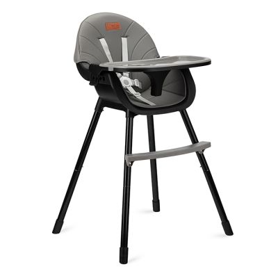 Scaun de masa copii Momi Flovi, Piele ecologica, Black KRTKRKA00033