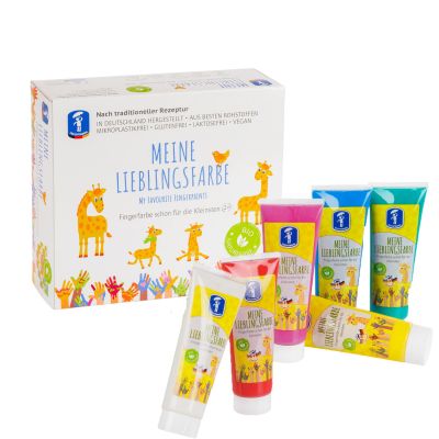 Set 6 tuburi vopsea pictura cu degetele - basic