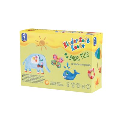 Set plastilina non-toxica kinder - basic plus