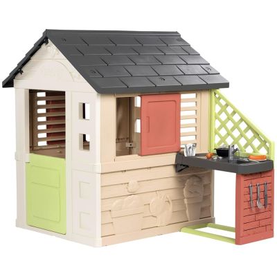 Casuta pentru copii smoby life nature cu bucatarie hubs7600810739