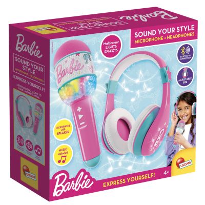 Set casti & microfon cu bluetooth - barbie