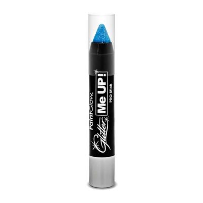 Creion cu sclipici, pentru fata si corp -UV reactiv - Ice Blue Glitter me Up! Paint Glow MCSPGA711X40