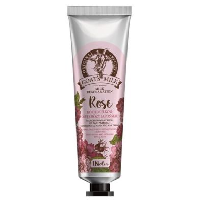 Crema pentru maini si unghii concentrata, cu lapte de capra si ulei de trandafir japonez  INelia Revers 100 ml