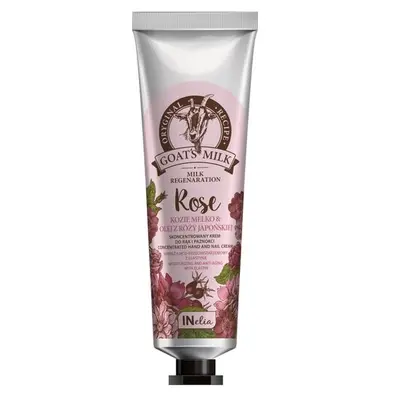 Crema pentru maini si unghii concentrata, cu lapte de capra si ulei de trandafir japonez  INelia Revers 100 ml