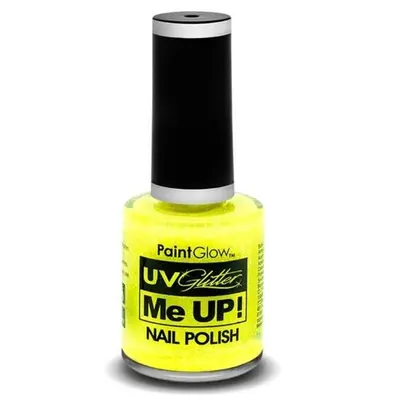 Lac de unghii cu sclipici, stralucitor in lumina UV, Glitter Me Up! UV, A39 Sherbet Lemon MCSPGA1061A39