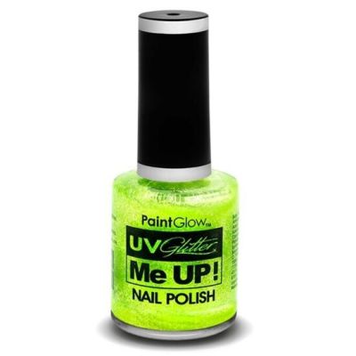Lac de unghii cu sclipici, stralucitor in lumina UV, Glitter Me Up! UV, A41 Mint Green MCSPGA1061A41