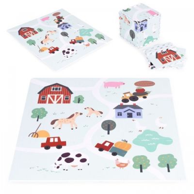 Salteluta de joaca pentru copii 90.5 x 90.5 x 1 cm ecoeva020 - ferma edeediecoeva020