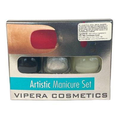 Set artistic pentru manichiura Little Black Dress 04, Vipera 57304, 16,5 ml MCSV57304
