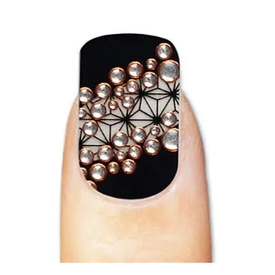 Sticker pentru unghii, cu strassuri, Nascita, 18 MCSNASSTCXX0018