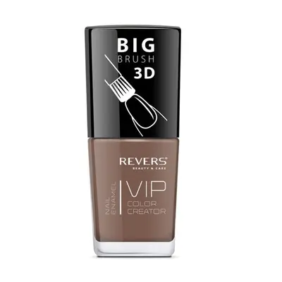 Lac de unghii Vip, 3D, Revers, maro, 12 ml, Nr 032 - mat