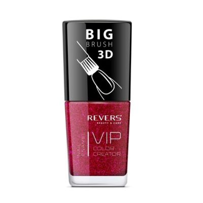 Lac de unghii Vip, 3D, Revers, nuante texturate, 12 ml, Nr 092, rosu