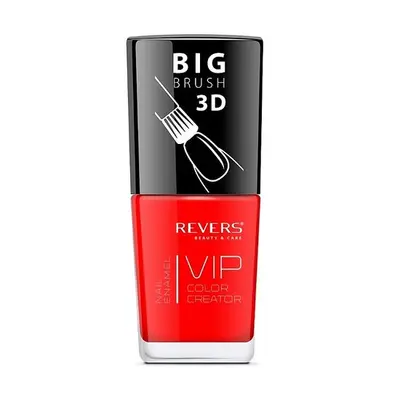 Lac de unghii Vip, 3D, Revers, rosu carmin, 12 ml, Nr 114