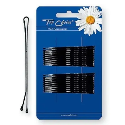 Agrafe negre mari, Top Choice, set de 20 buc