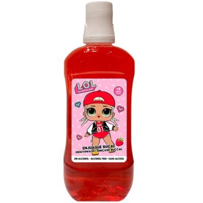 Apa de gura pentru copii, L.O.L. Surprise, 500ml, aroma de capsuni