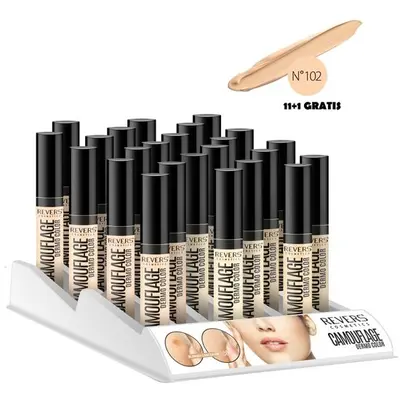 Set 12 bucati Corector lichid, Camouflage, Revers, Nr 102, 11+1 Gratis