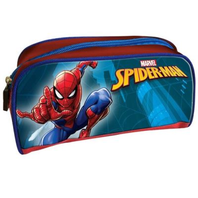 Set Spiderman, cu Spumant de baie si Sampon 475ml si balsam de buze, in borseta cool, Baieti