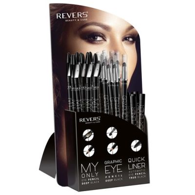 Display creioane ochi, Revers