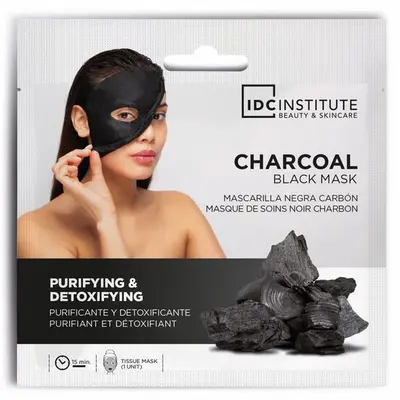 Masca pentru fata cu carbune activ si acid hialuronic IDC Institute  3424