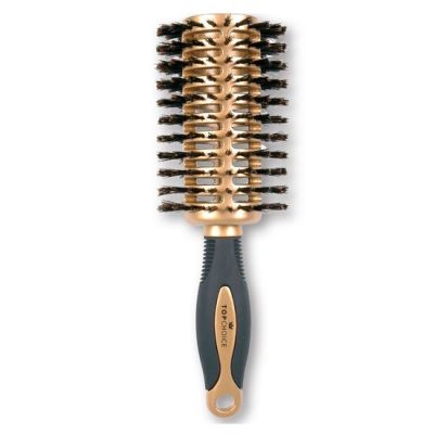 Perie de par pentru coafat, cu par natural, Gold, Top Choice, Ø46/75
