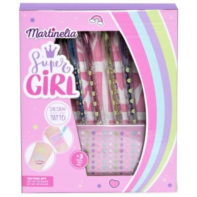Kit tatuaje temporare Super Girl Body Art Tatoo Martinelia 35000