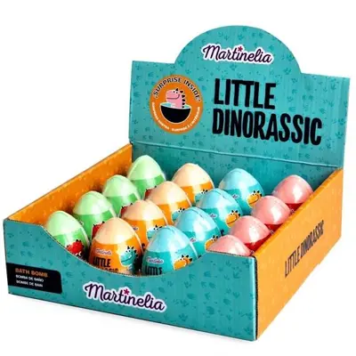 Set 16 bile efervescente de baie Little Dinorassic Surprise Bath Bomb Martinelia 99587, 140 g