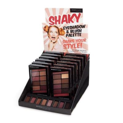 Set 16 bucati Paleta fard de pleoape și fard de obraz Shaky Magic Studio 60740