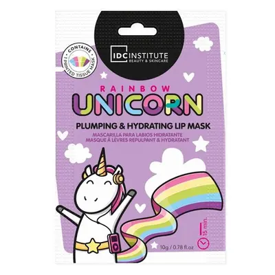 Mască pentru buze hidratantă, efect de volum, Rainbow Unicorn, Plumping Effect, IDC Institute, 90017,  10g